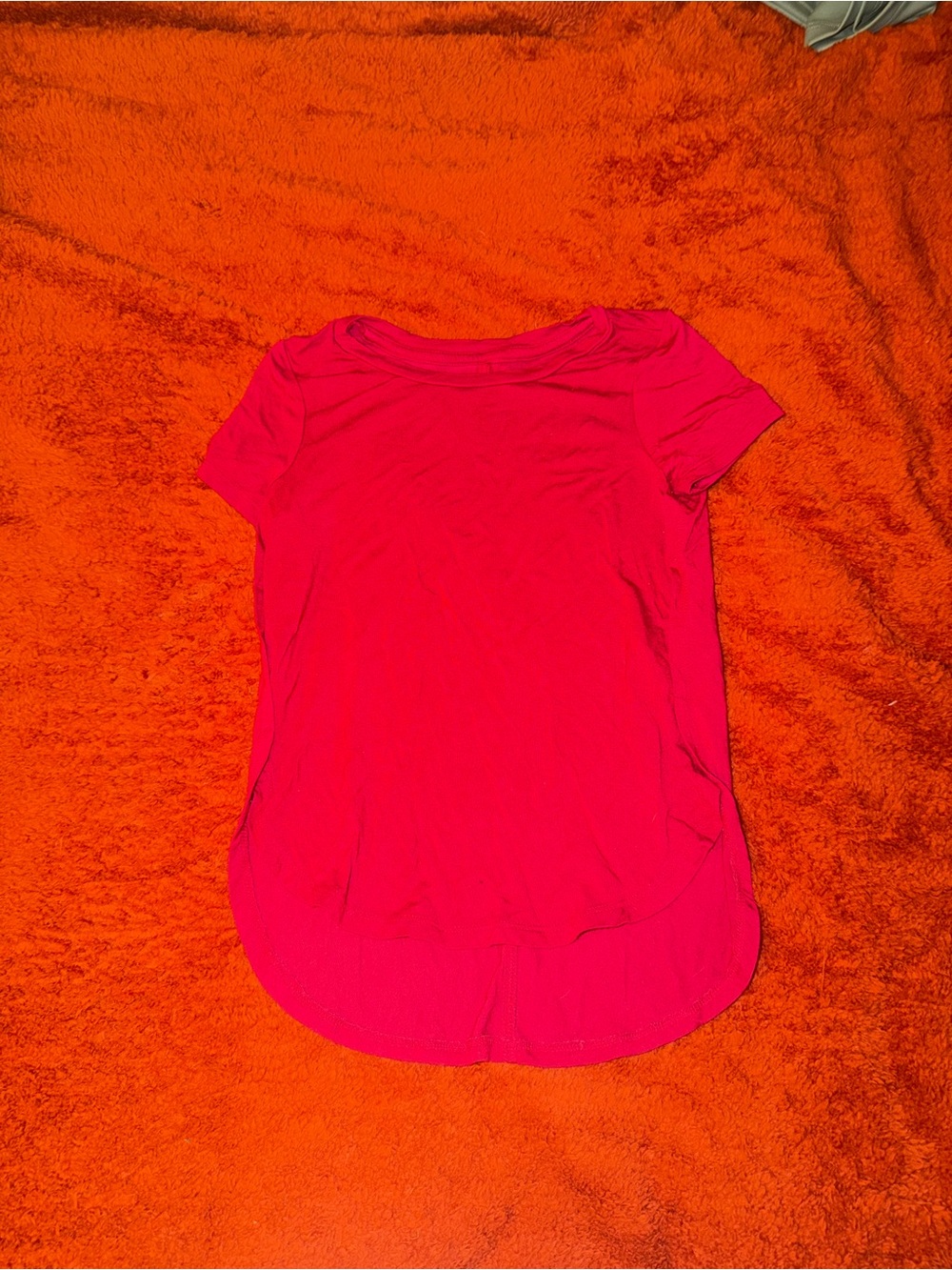 Kid’s Short Sleeve Scoop Back Top - Pink